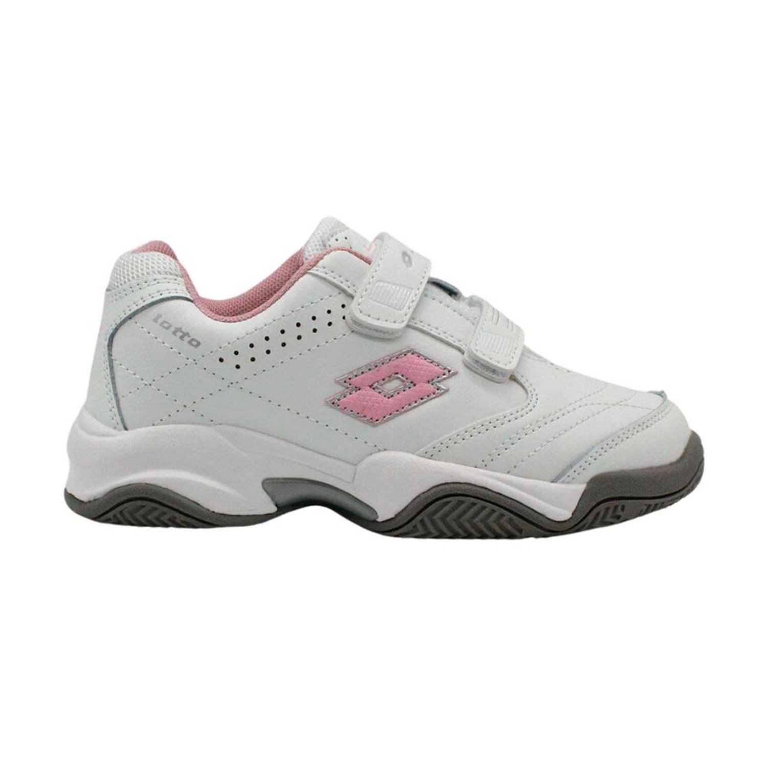 LOTTO Zapatilla Escolar Nina Lotto Court BTS1 Blanco Rosado LOTTO falabella