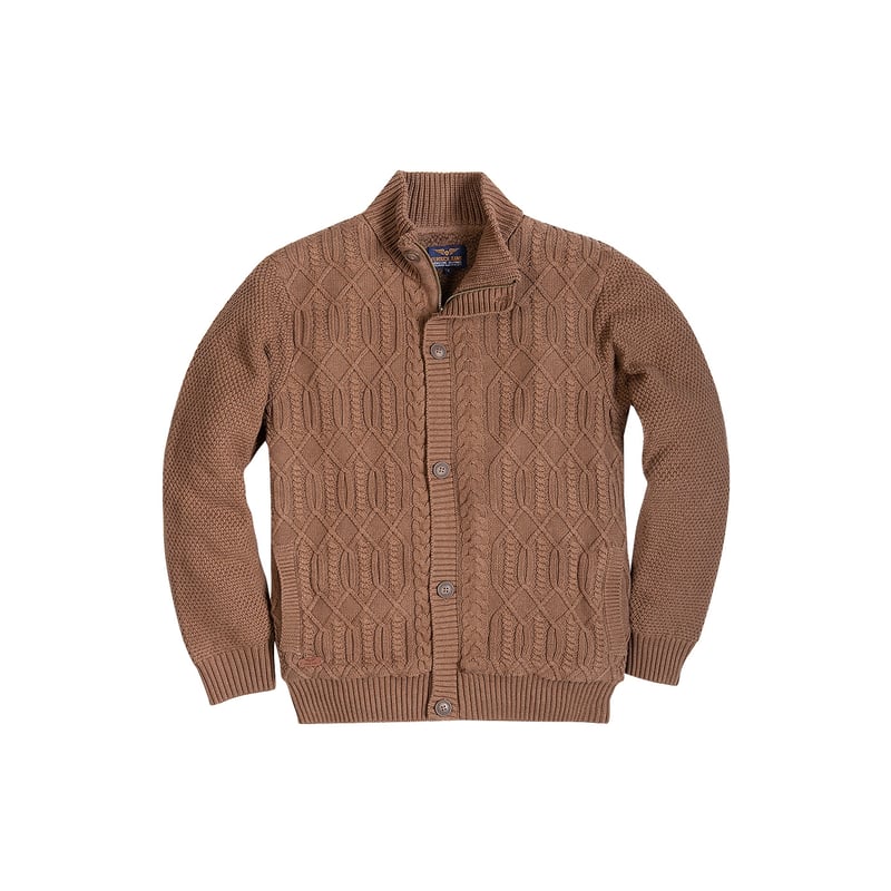 Cardigan Marron Mélangé Ramie - New York & Company - Taille S - Occasion Très Bon état