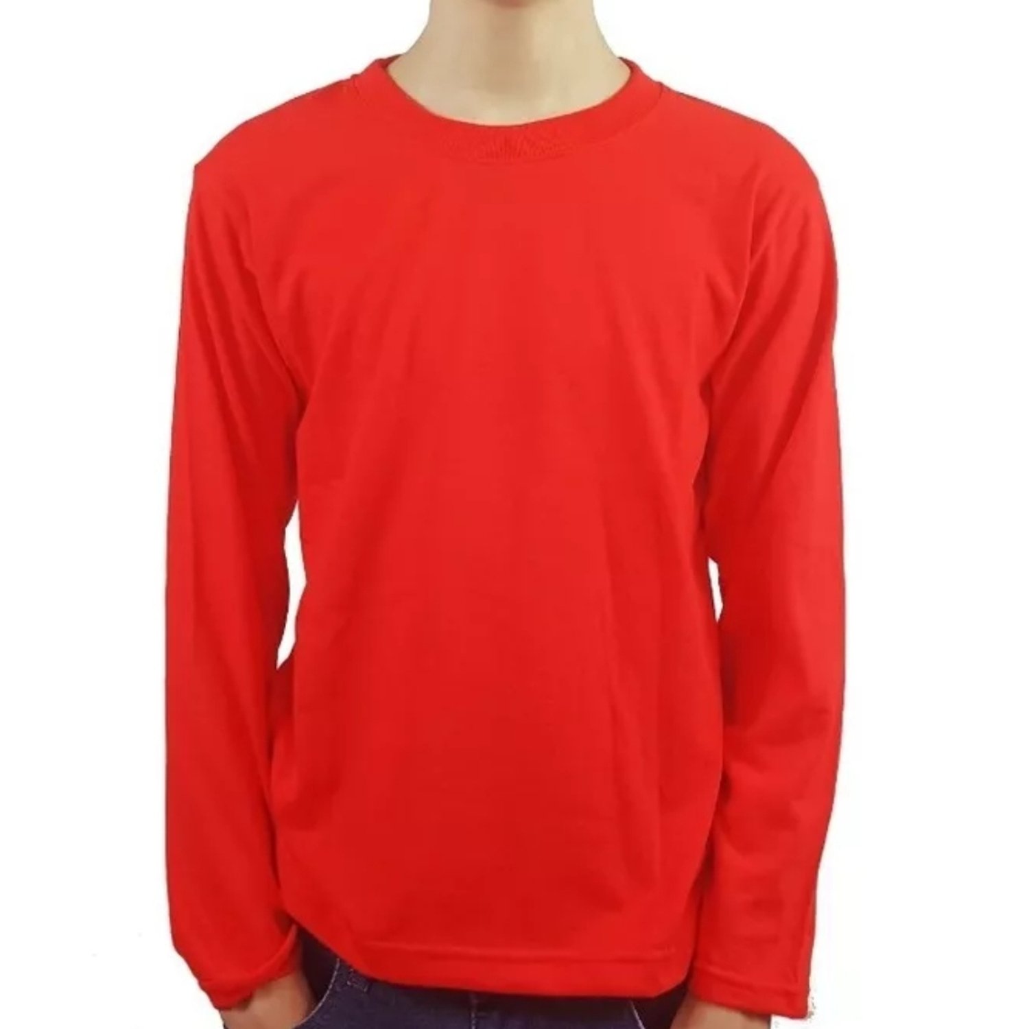 Camiseta larga roja hotsell