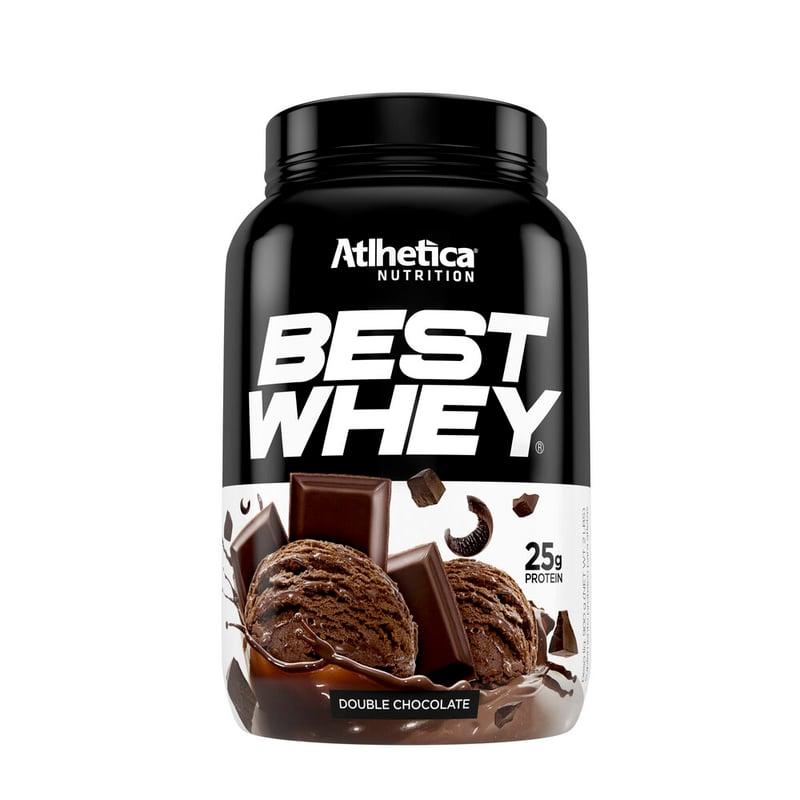 ATLHETICA NUTRITION - Proteina best whey 2 libras doble chocolate