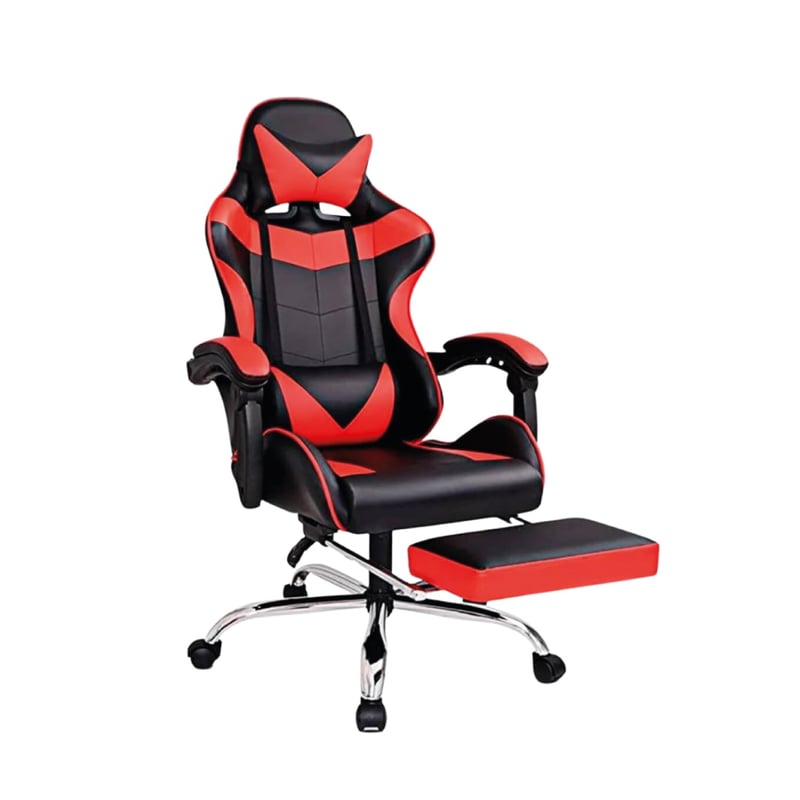 LUMAX Silla Gamer Lumax Rom Con Apoyapies Roja | falabella.com