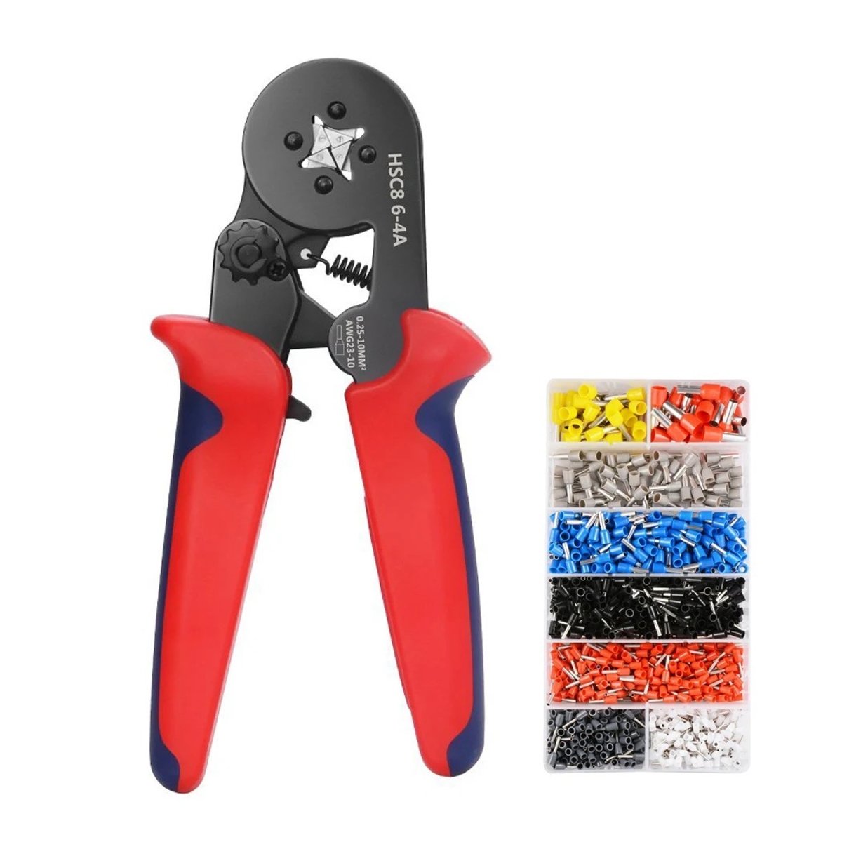 GENERICO - crimpadora ferrules set de 1200 terminales alicate prensa terminal……