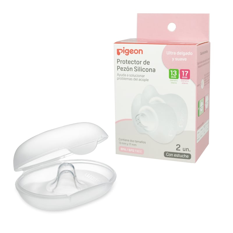 PIGEON Pack 2 Protectores Pigeon Pezoneras 2 Tallas Silicona ...