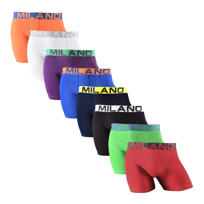 12 Boxer Para Ninos De Algodon Colores Surtidos Docena