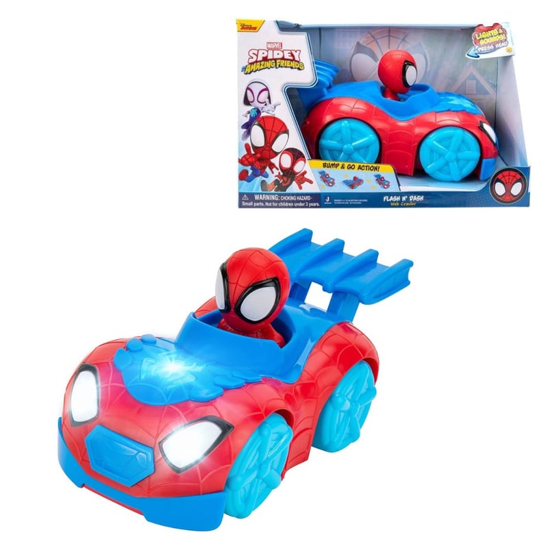 MARVEL Spidey SNF0014 – Vehículo De Retroceso De Spidey Y Sus Super-Amigos, Multicolor, Para Niños +3 Años