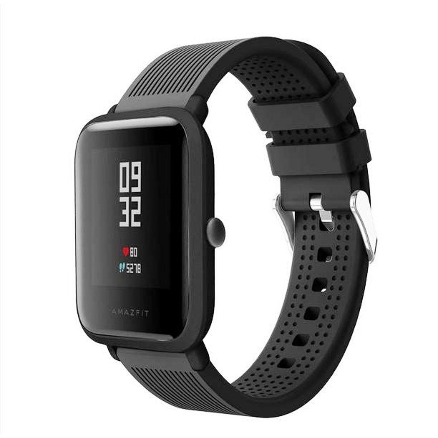 GENERICO Correas Para Amazfit Bip S U Pro 3 Negra falabella