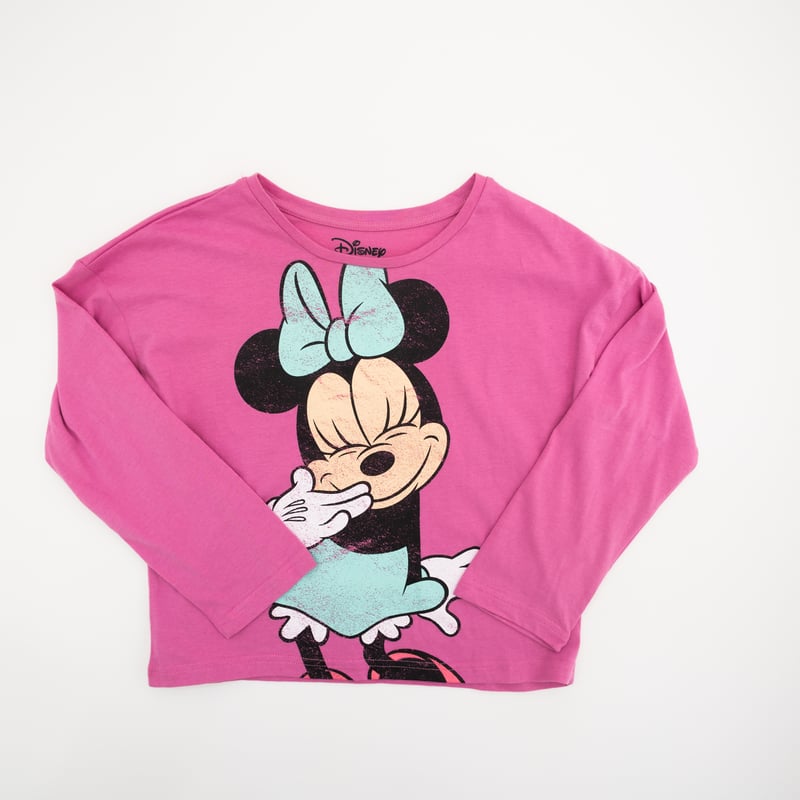 Polera Manga Larga Nina Minnie Lila Disney