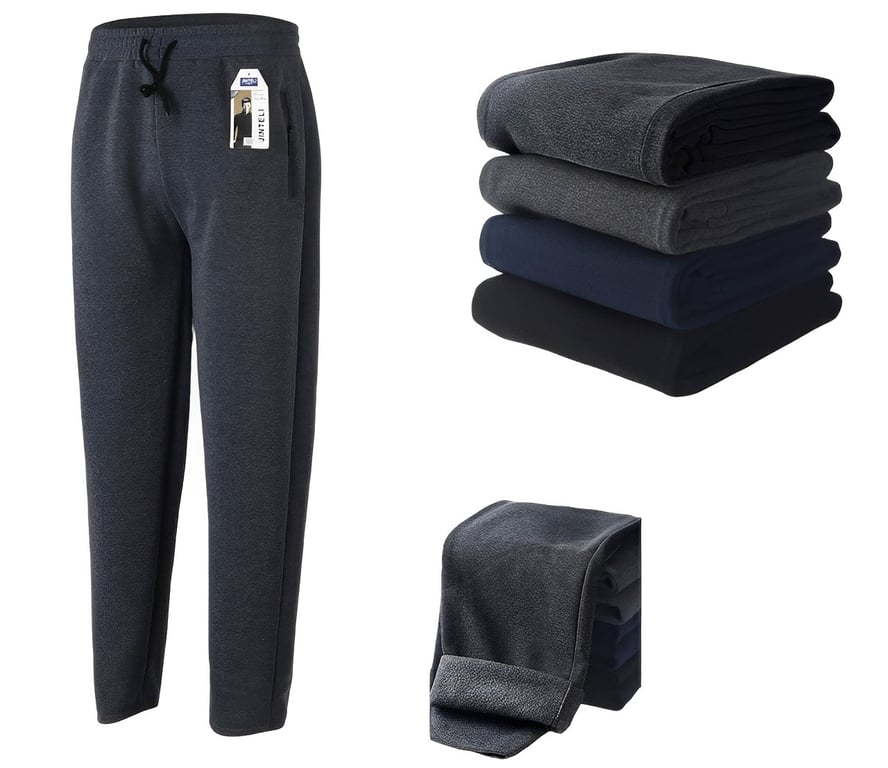 AGW Pack 3 Pantalones Buzo Hombre Forrado Polar sin Puno falabella