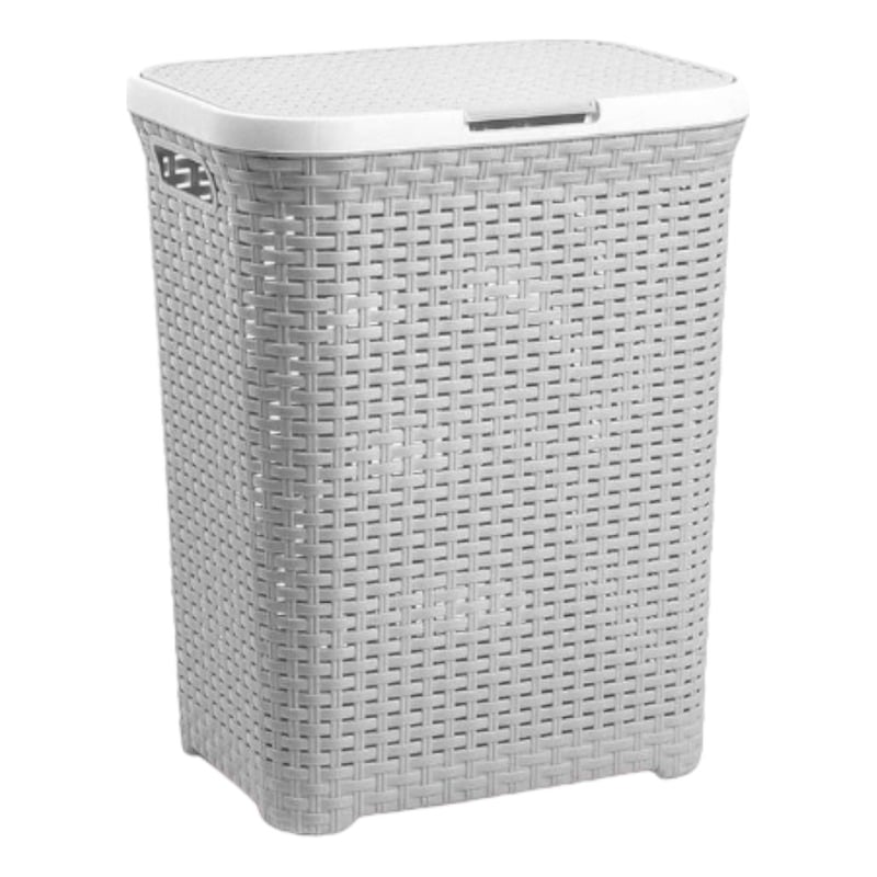 U BUY Cesto Ropa Sucia Canasta Rattan Gris 60 Litros Reyplast ...