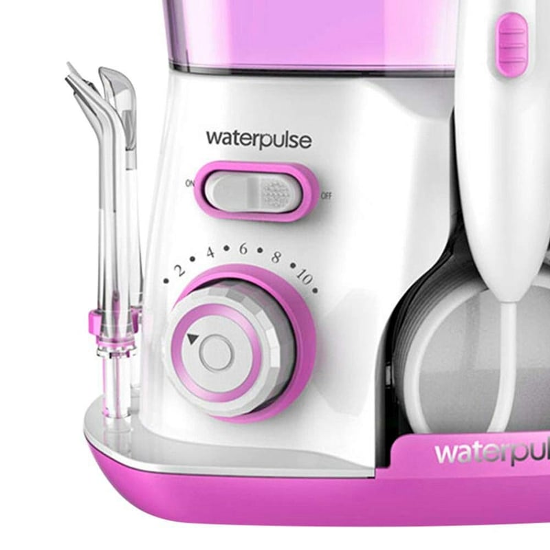 GENERICO Irrigador Bucal Water Pulse V300 10 Niveles Y 5 Puntas Rosado falabella
