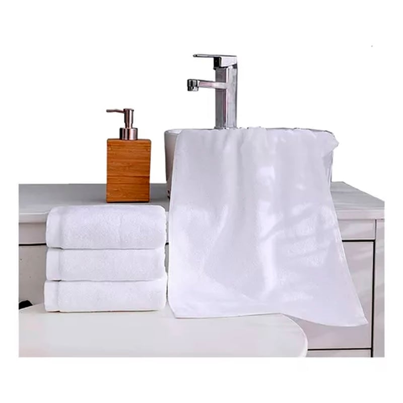 Ripley - TOALLA DE MANO 550 GRS/MT2 100% ALGODÓN ESSENTIALS BLANCA