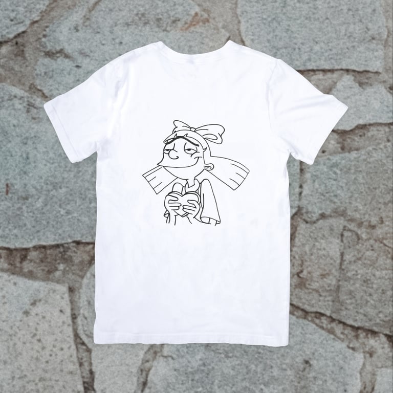 GENERICO Polera Hey Arnold Helga G Pataki Manga Corta Algodon falabella