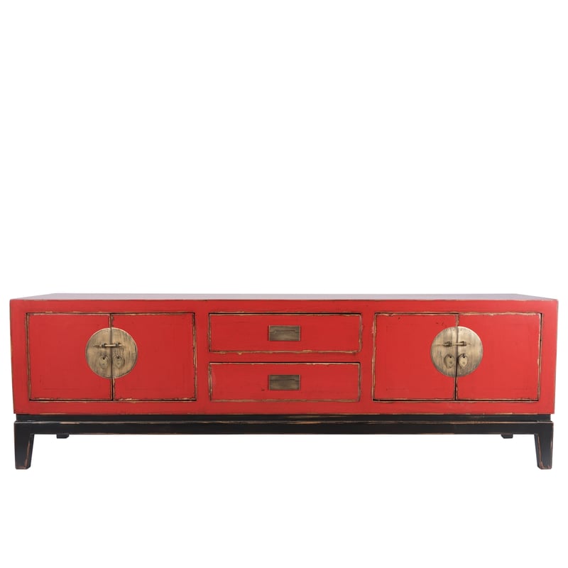 BOKAN Rack TV Oriental Zen Rojo | falabella.com