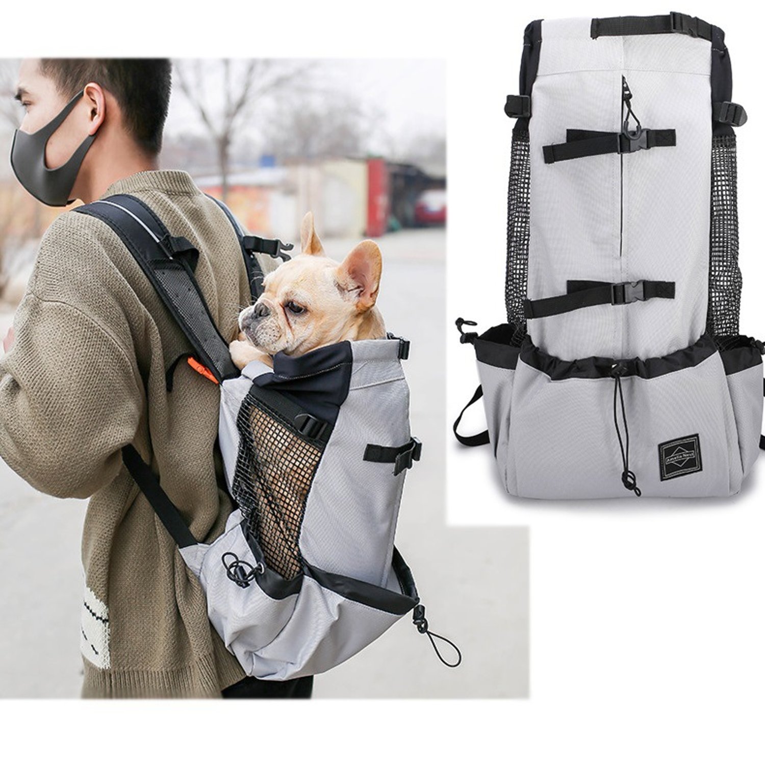 GENERICO Mochila Porta Perro Paseo Caminar Bicicleta Moto Talla 10kg falabella
