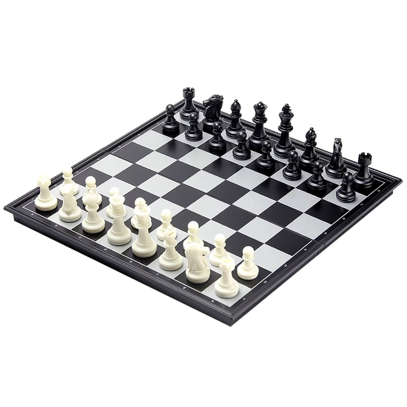 Juego De Ajedrez Magnético Profesional – Tablero Plegable De 25x25 Cm, Piezas Plásticas Con Imanes, Ideal Para Viajes Y Regalos Para Niños Y Adultos