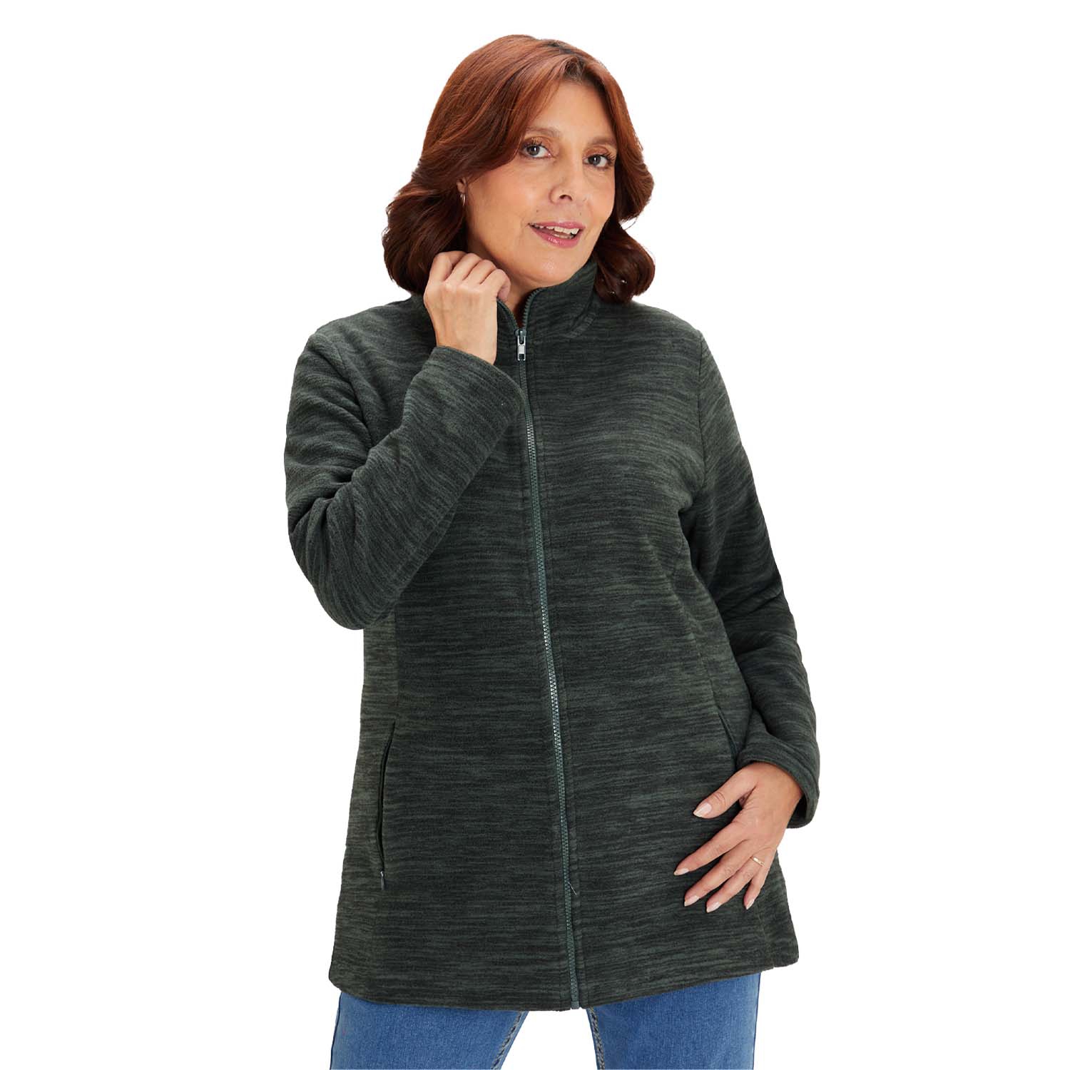 FASHION S PARK Polar Cuello Alto Mujer Verde Fashion Park Fashion s Park falabella