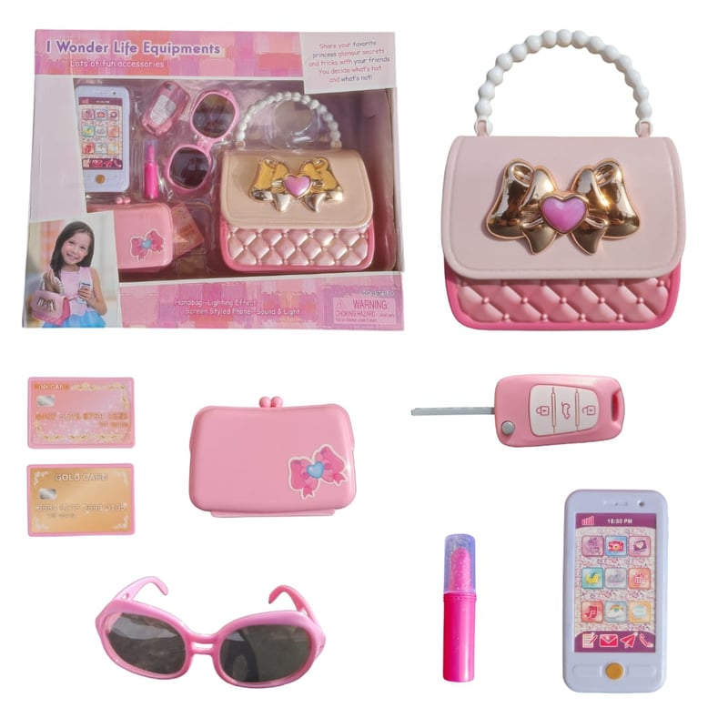 GENERICO Set Cartera Juguete Infantil Nina Accesorios Con Luz Kit falabella