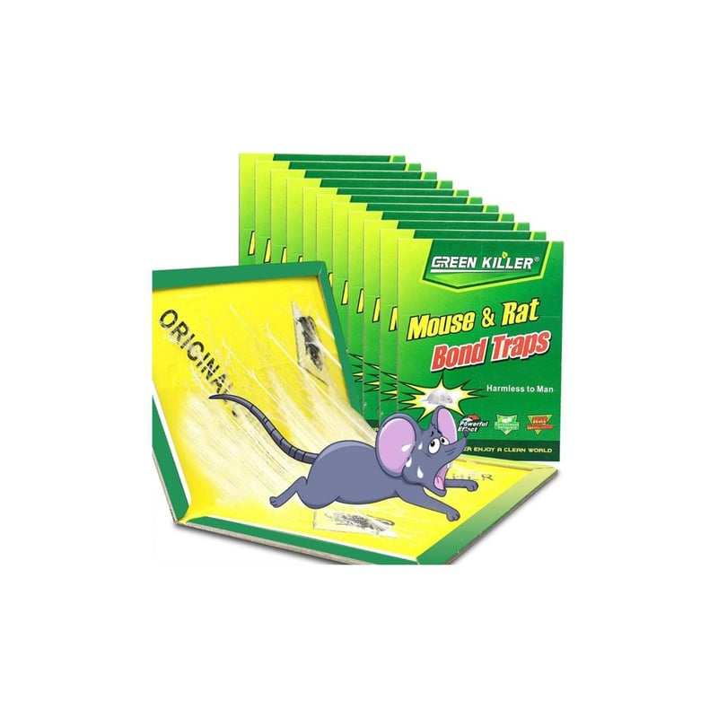 Pack 10 Laminas Trampa Atrapa Rata Ratón Pegamento | Sodimac - Falabella