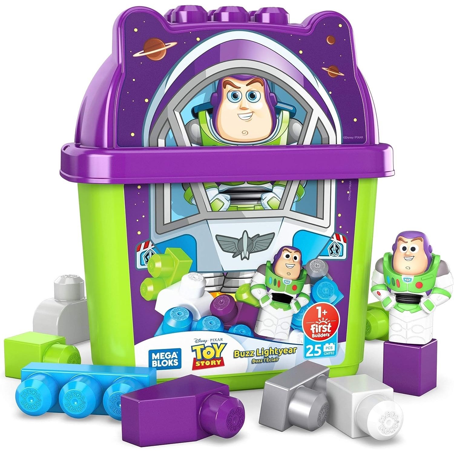 MEGA BLOKS Mega Bloks Cubeta Buzz Lightyear 25 Piezas falabella