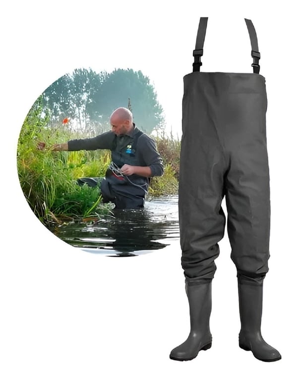 Bottes De Pêche Caminar Feliz 45 Caoutchouc Blanc - Unisexe Adulte - Neuves Sans Boîte