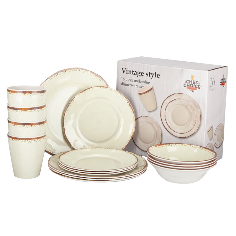 Juego de vajilla blanca shop