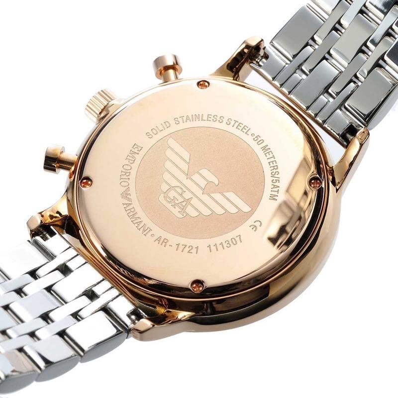 Reloj emporio armani solid stainless steel 50 meters 5 atm hotsell