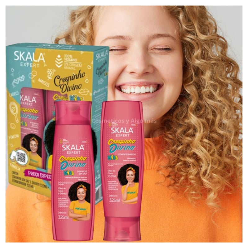 SKALA Kit champú y acondicionador Skala KIDS para niños y niñas con ...