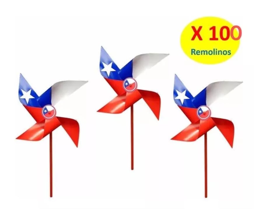 GENERICO Remolino Bandera De Chile Decoracion Fiestas Patrias ...