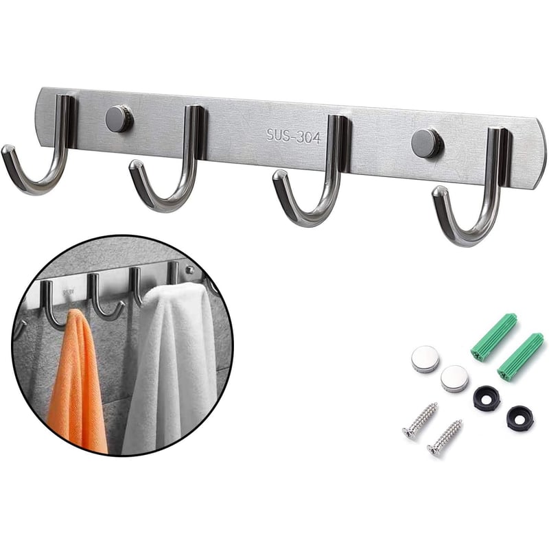 Perchero De Pared Con Ganchos De Acero Inoxidable Ptoallas Sodimac Chile