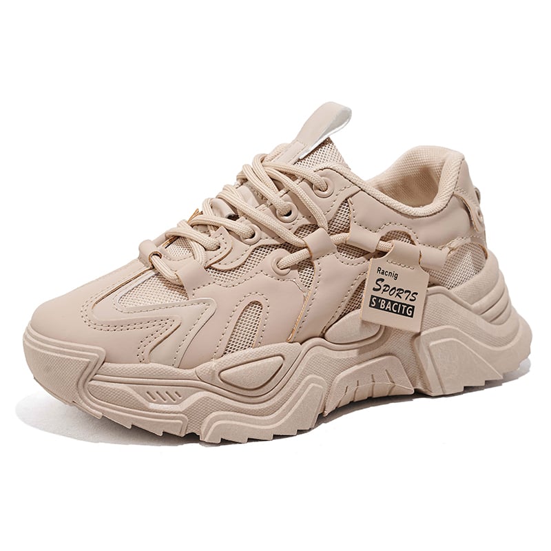 SHANDIAN Zapatillas Deportivas Plataforma Mujer