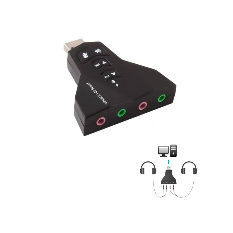 Tarjeta Externa de Sonido StarTech de 7.1, USB
