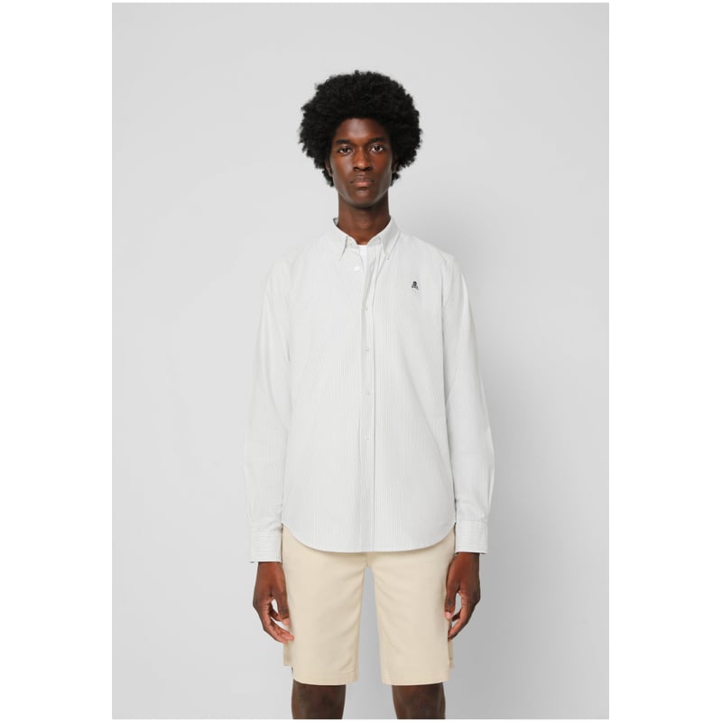 SCALPERS Camisa Oxford Rayas Light Green Stripes Scalpers falabella