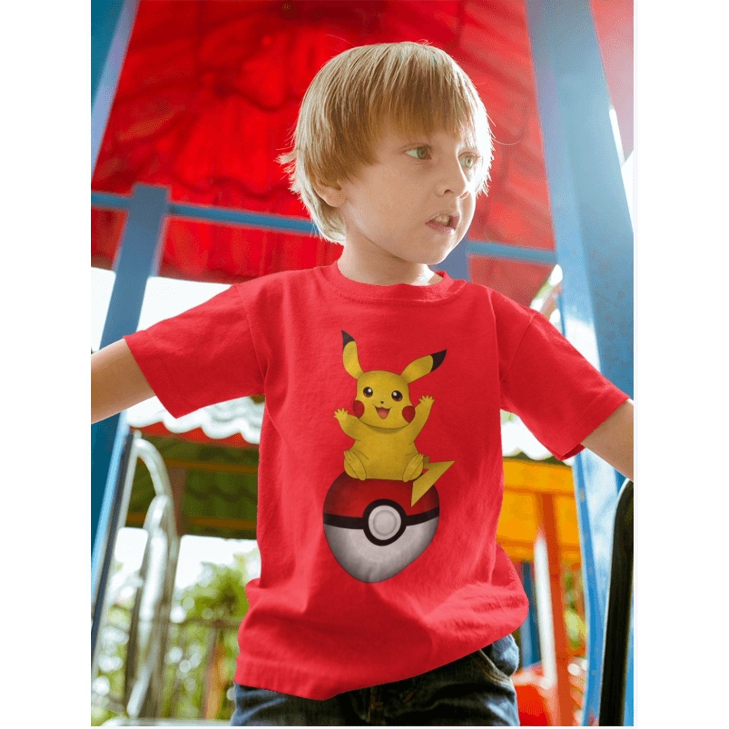 Polera pikachu niño hotsell