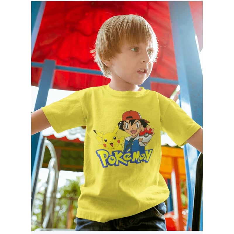 Polera pikachu niño shop