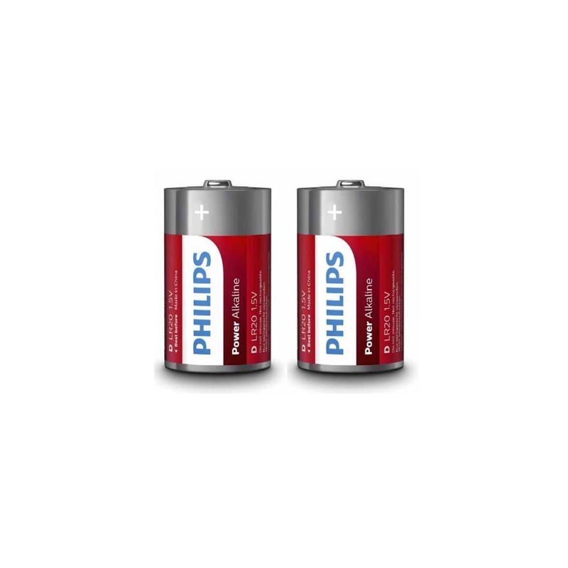 Pack 2 Pilas Alcalinas D Philips - SC | Sodimac - Falabella