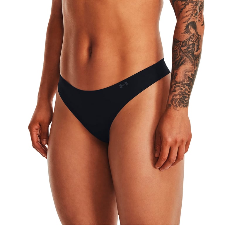 UNDER ARMOUR 3Pack Calzon Training Pure Stretch Thong Negro Mujer UNDER ARMOUR falabella