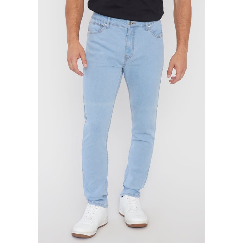 CORONA Jeans Hombre Skinny Fit Spandex Azul Claro Talla 48 52 Corona falabella