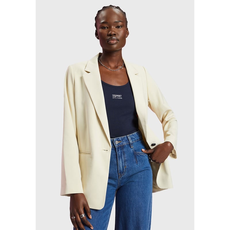 ESPRIT Damen Blazer – Klassischer Lifestyle-Blazer Für Business & Freizeit, Von Der Kalifornischen Marke