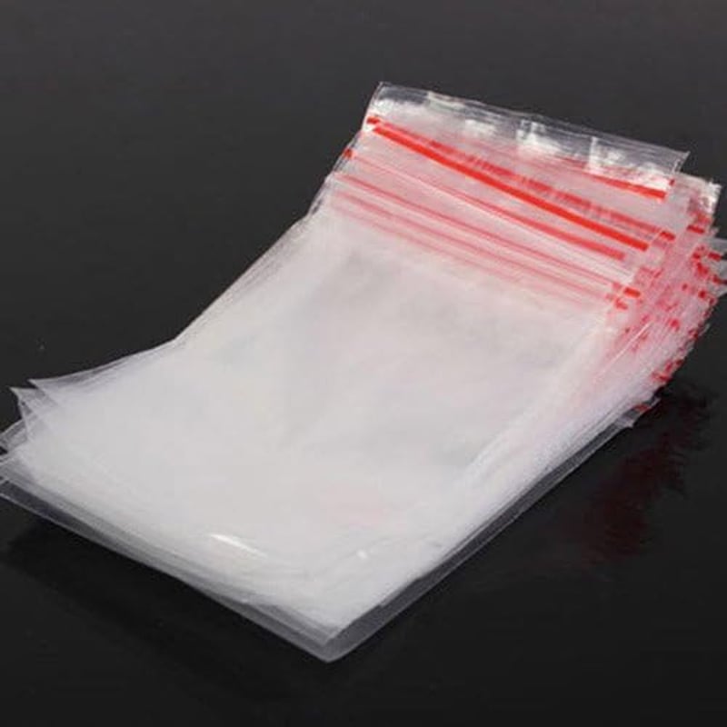 StoBag 100 Uds Mini Bolsas De Plástico Transparent Con Cremallera De Color Pequeño Embalaje De