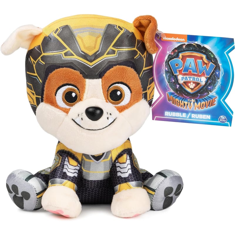 PAW PATROL Peluche Paw Patrol 17 Cm Rubble Mighty Movie falabella