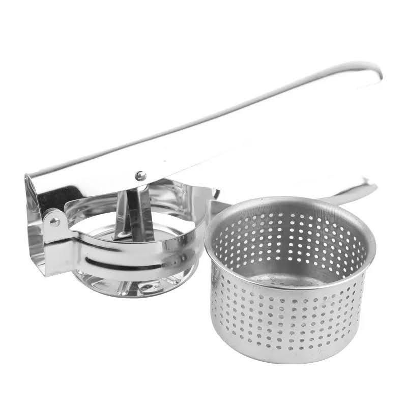 Prensador Frutas Verduras Prensa De Patatas En Acero Inoxidable - Hace Puré Perfecto Sin Grumos, Ideal Para Verduras Y Comida De Bebé Potato Masher