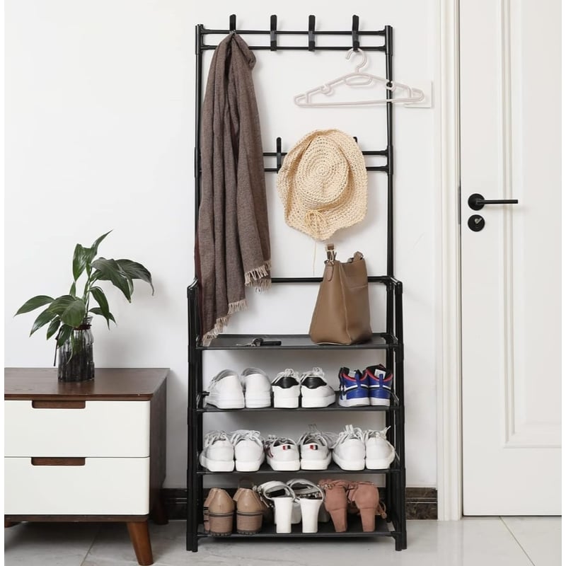 Armario Zapatero Con Espejo VASAGLE Juego De Banco De Zapatos Con