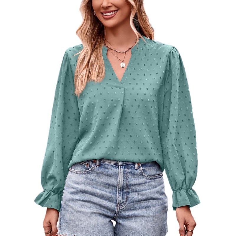 TIOZONEY Blusa para Mujer Verde falabella