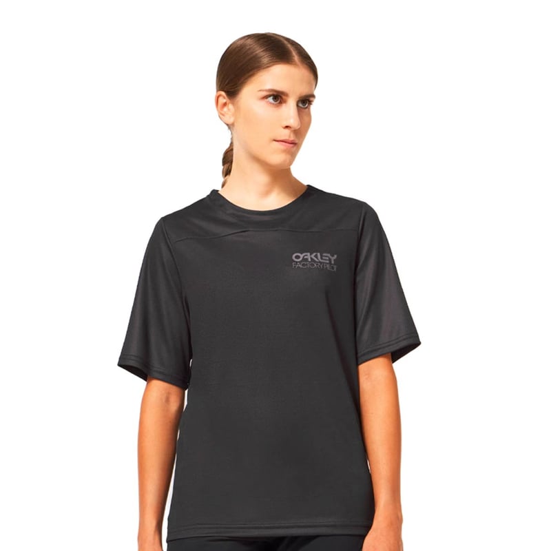 OAKLEY Polera MTB Oakley Factory Pilot Lite SS Mujer Negro falabella