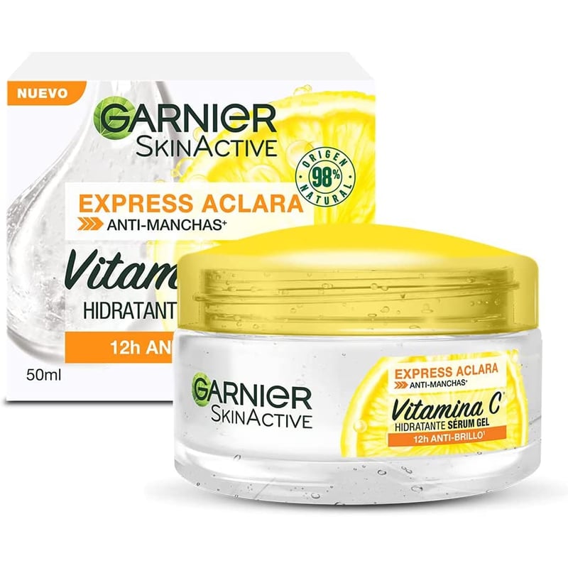 GARNIER - Gel Serum Hidratante Rostro Express Aclara Garnier.