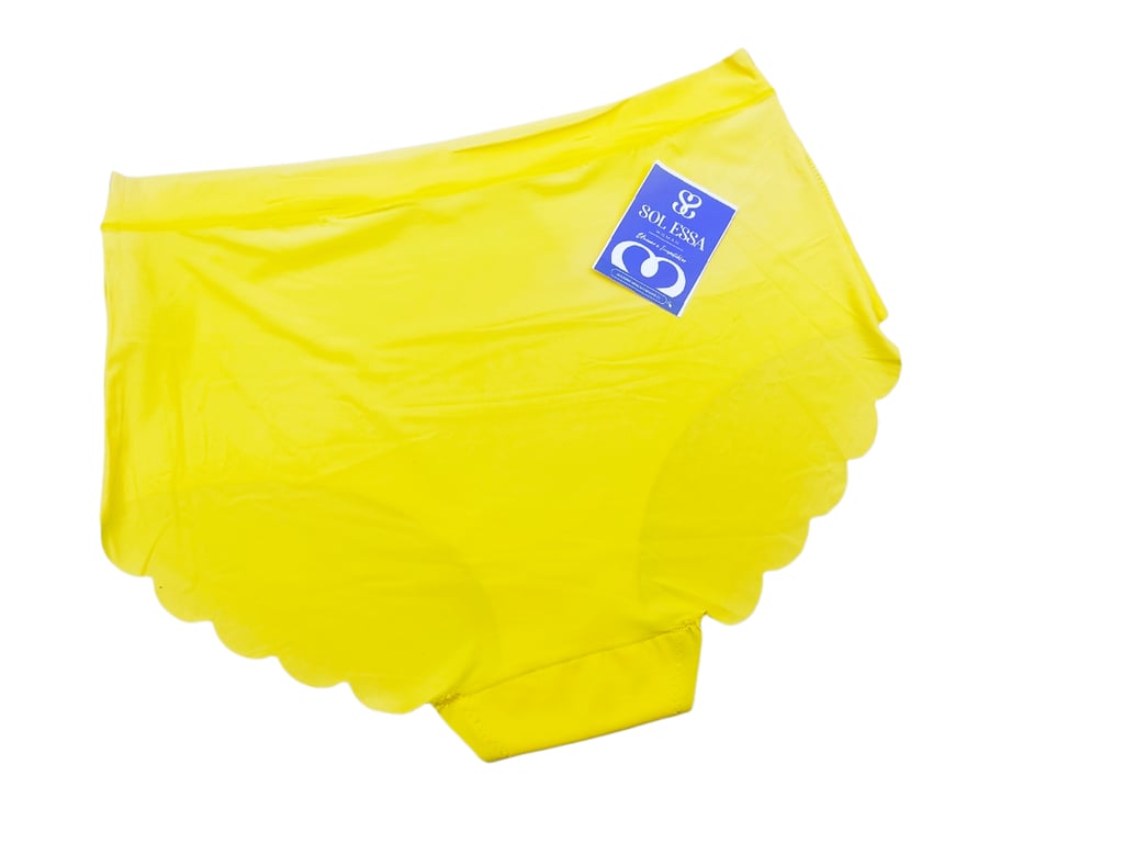 GENERICO Calzon Amarillo Tiro Alto Comodo Uso Diario Invisible. falabella
