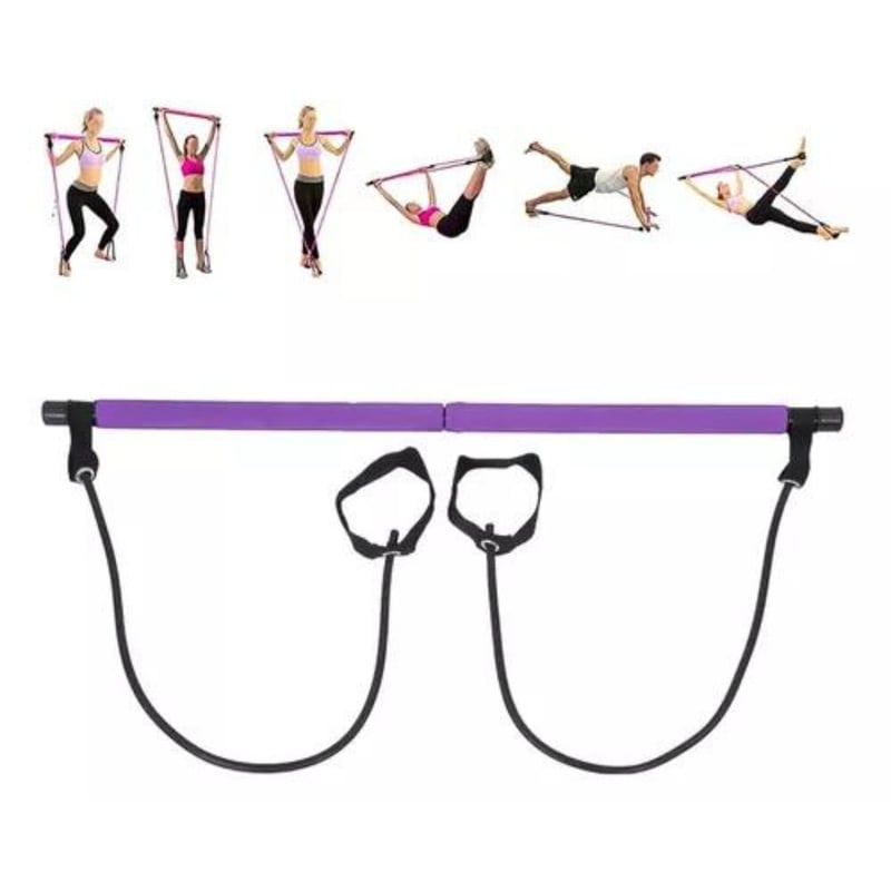 Vigorous Innovations Portable Gym 3.0 &ndash; Kit Fascia Resistenza Con Barra Per Allenamento