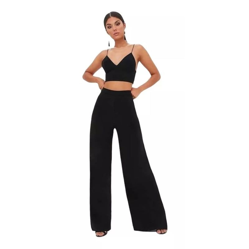 Pantalon Palazzo Tela Sofia De Moda