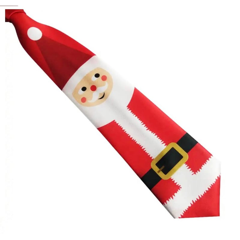 GENERICO Corbata Con Diseño Navidad Corbata Entretenida Navideña ...