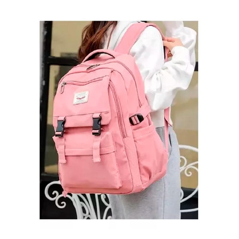 GENERICO Mochila Bolso Juvenil Imprmeable Gran Capacidad 40L Celeste falabella